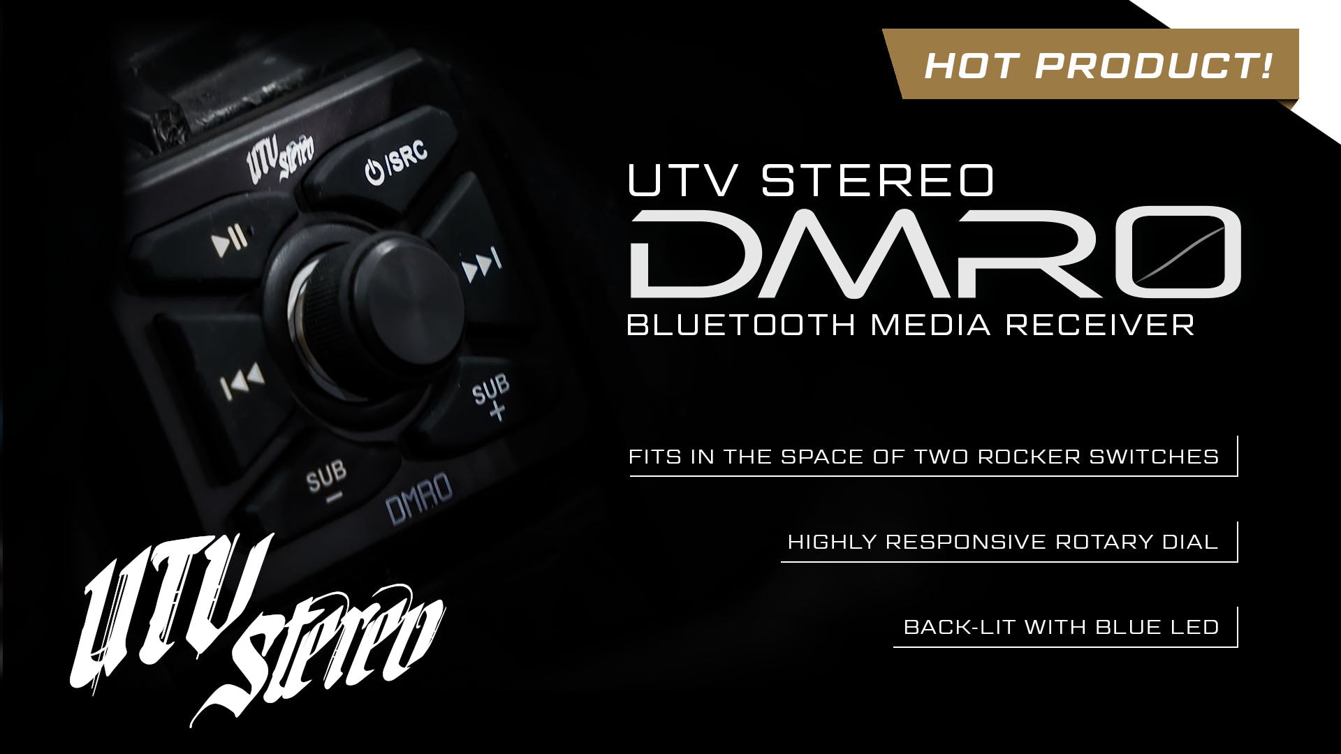 Utv clearance bluetooth stereo