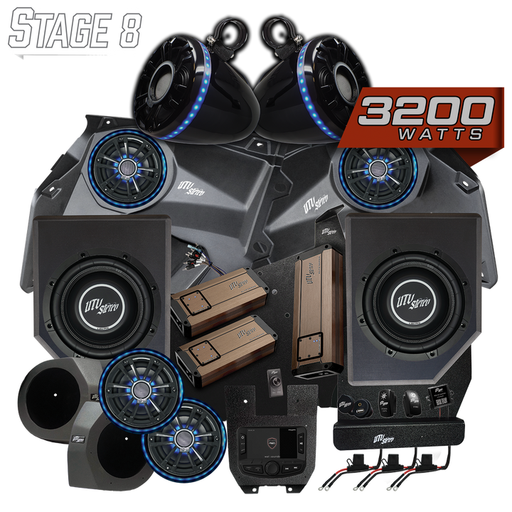 Can-Am® X3 Elite Series Stage 8 Stereo Kit | UTVS-X3-S8-E