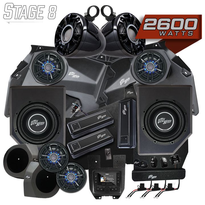 Can-Am® X3 Signature Series Stage 8 Stereo Kit | UTVS-X3-S8-S